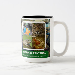 Caneca in two shades of pantanal Two-Tone coffee mug