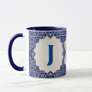 Caneca Personalizada Azulejo  Guitarra Portuguesa Mug