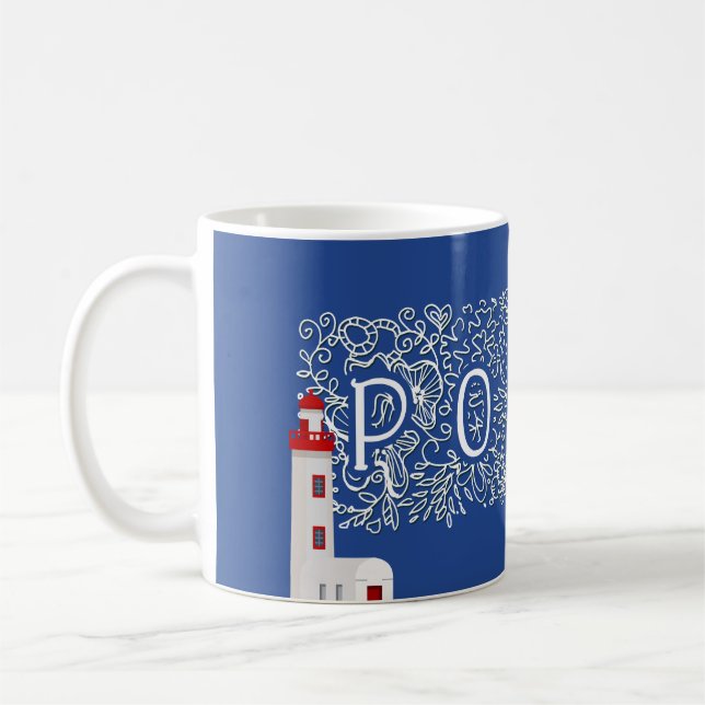 Caneca revolves with the word Porto and traditiona Coffee Mug (Left)