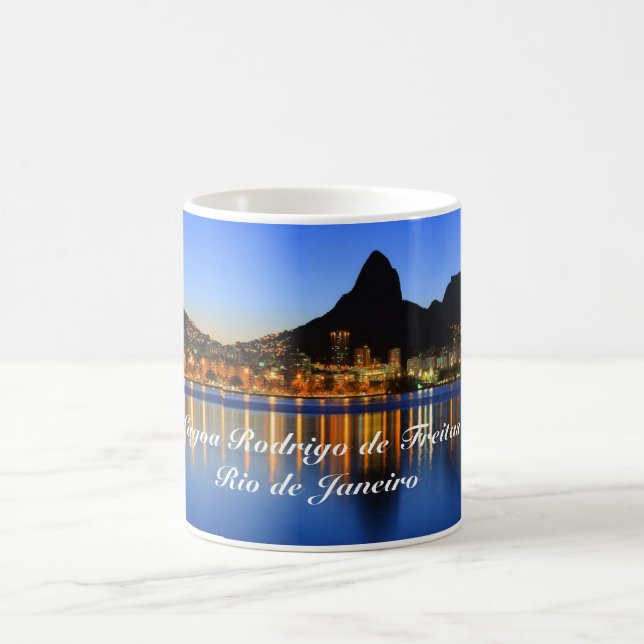 Caneca with photo from Lagoa Rodrigo de Freitas Coffee Mug (Center)