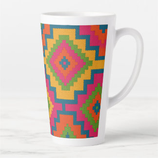 CANECAS CORES GEOMÉTRICO LATTE MUG