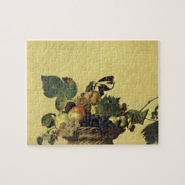 Canestra di frutta (Basket of Fruit)  Caravaggio Jigsaw Puzzle (Horizontal)