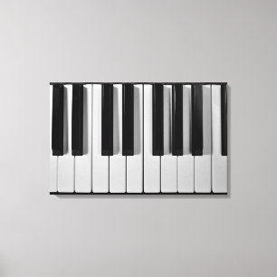 Canevas étirées personnalisées pour clavier de pia