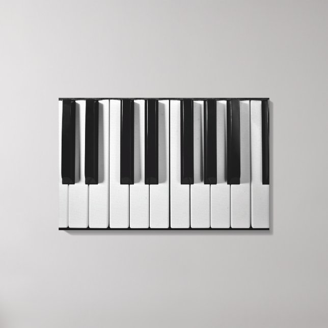 Canevas étirées personnalisées pour clavier de pia (Recto)