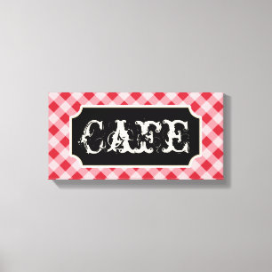 Canevas Rustique Café cuisine