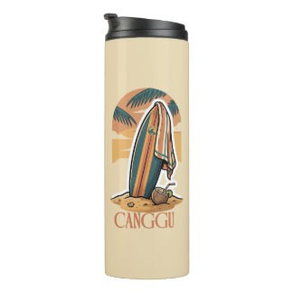 Canggu Sunset Surf – Vintage Tropical Beach Vibes Thermal Tumbler