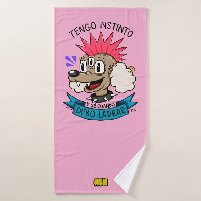 Caniche Punk (Serviette de bain)