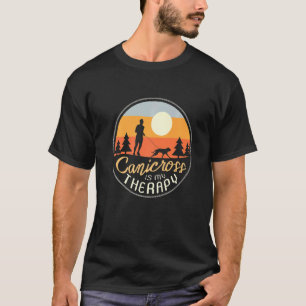 Canicross Is My Therapy Dog Running Sport Jogging T-Shirt
