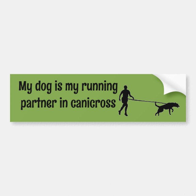 Canicross - My Running Partner McNab Bumper Sticker (Front)