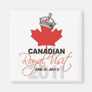 Canidian Royal Visit - William & Kate Wedding Magnet