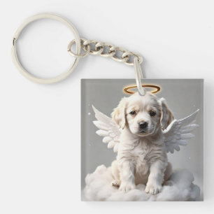 " CANINE CHERUB " KEYCHAIN