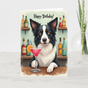 Canine Cocktail Birthday Card