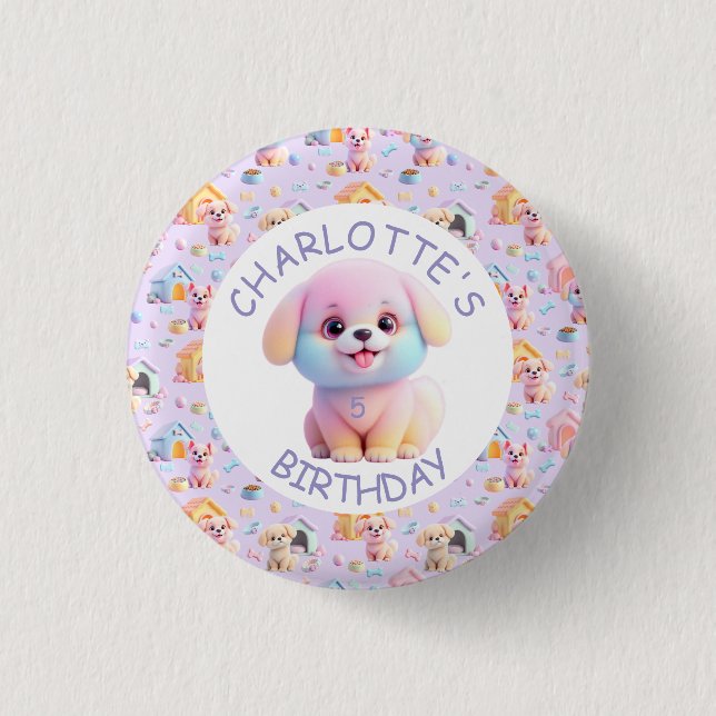 Canine Cuddle 2 1 Inch Round Button (Front)