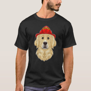 Canine Handler I Fireman Dog I Firefighter Golden T-Shirt