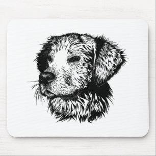 Canine Head Sketch  Mouse Pad
