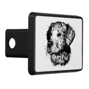 Canine Head Sketch  Trailer Hitch Cover