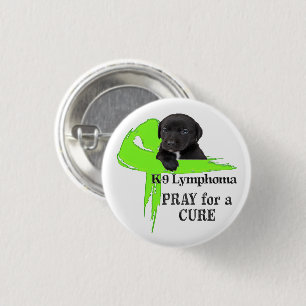 Canine Lymphoma - Cancer Bites 1 Inch Round Button