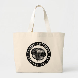 Canine Nosework, Sniffing for Fun Large Tote Bag