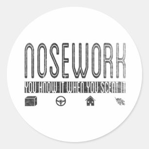 Canine Nosework: You Know it when you Scent It Classic Round Sticker