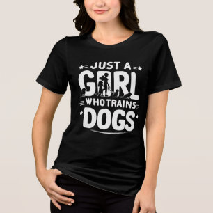 Canine Obedience Coach For the Girl Who Loves Dogs Tri-Blend Shirt