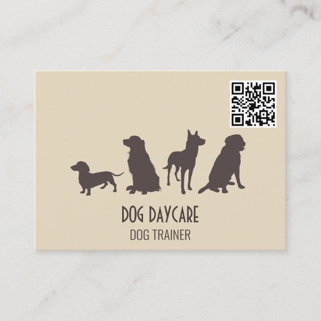 Canine Pack | Dog Training | QR Code Business Card (Front)