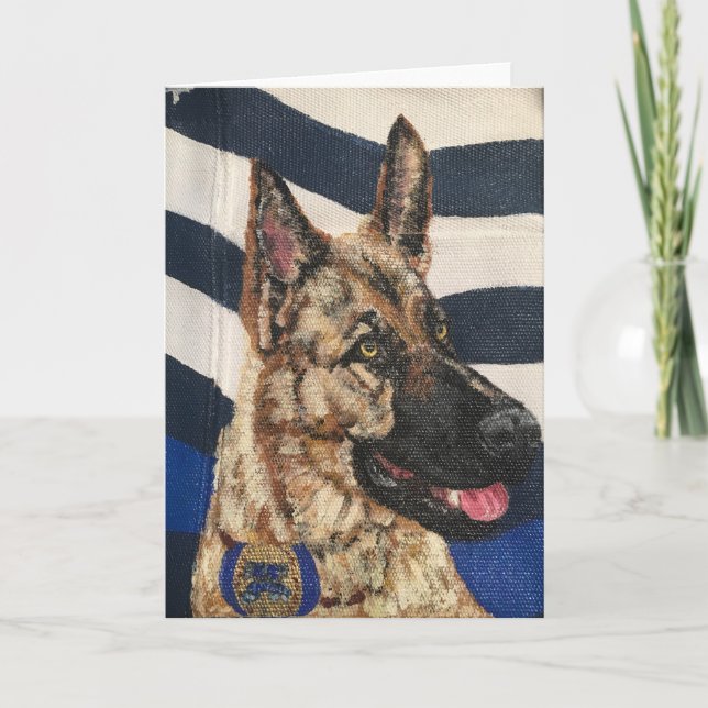 Canine Police Blank Card (Front)