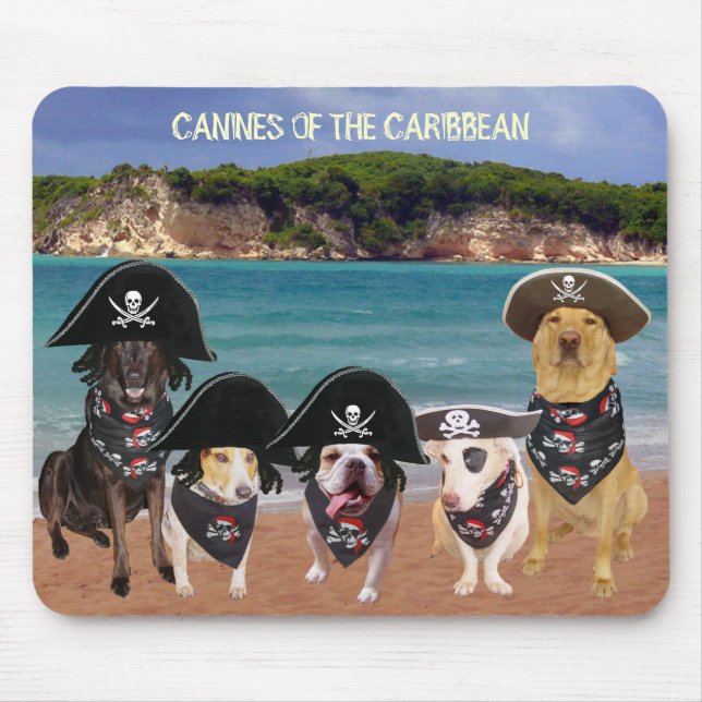 CANINES OF THE CARIBBEAN MOUSE PAD (Front)