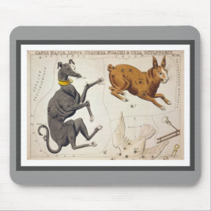 Canis Major, Lepus, Columba Noachi and Cela Mouse Pad