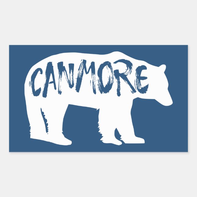 Canmore Alberta Bear Sticker (Front)