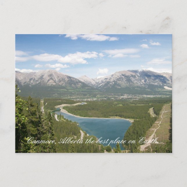 Canmore, Alberta the best place on Ea... Postcard (Front)