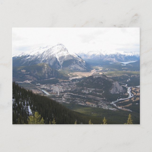Canmore Alberta's Mystic Springs Postcard (Front)