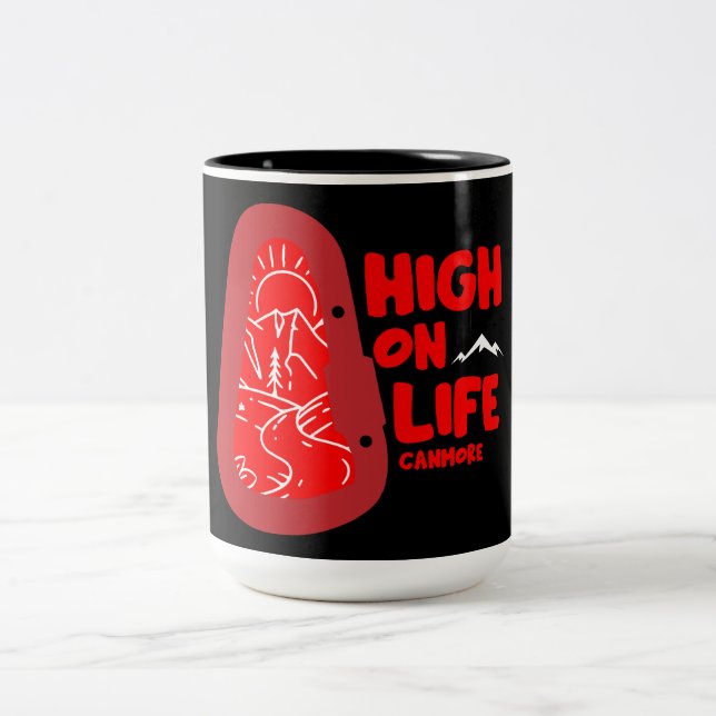 Canmore Alpinism Canada Two-Tone Coffee Mug (Center)
