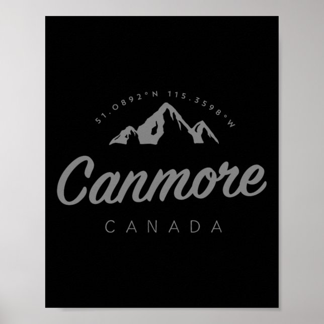 Canmore Mountain Vacation Skiing Canada  Poster (Front)