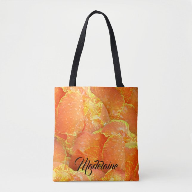 Canna Lilies personalized tote bag (Front)