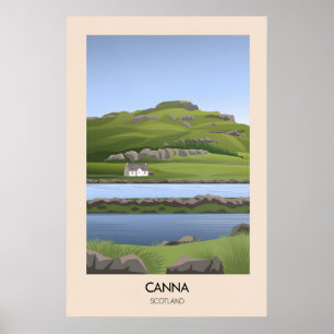 Canna Scotland Travel Poster
