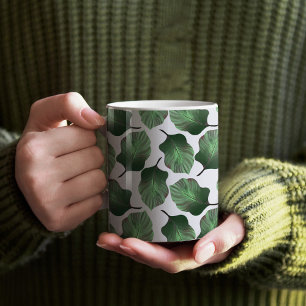 Canna Tropicanna Tropical Leaves, Green Coffee Mug