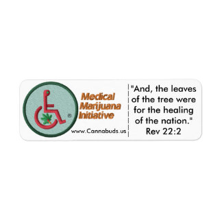 Cannabuds™ 2,25 pouces x 0,75 pouces feuilles Étiq