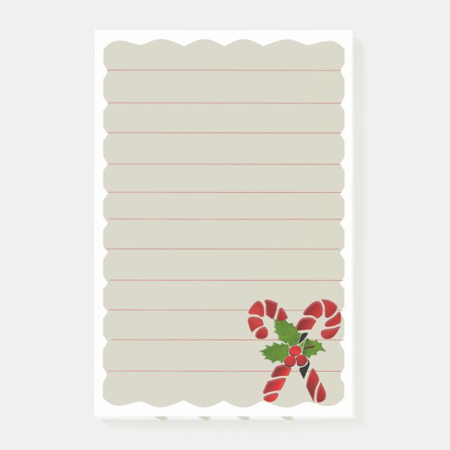 canne de bonbon Post-it note  (Devant)