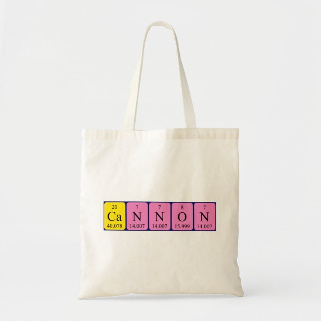 Canne du sac fourre-tout de nom de table périodiqu (Devant)