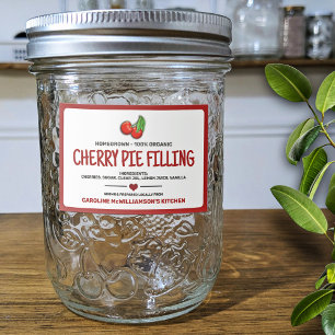 Canned Cherries Food Label