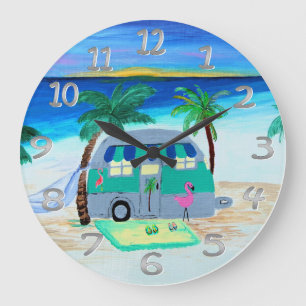 canned ham camper wall clock