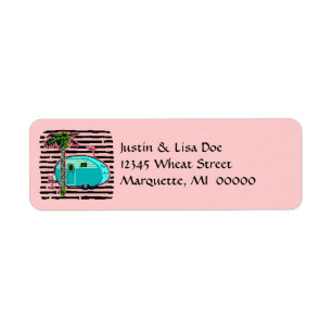 Canned Ham Retro Vintage Camper Address Labels