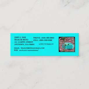 CANNED HAM VINTAGE TRAVEL TRAILERS PROFILE CARDS! MINI BUSINESS CARD
