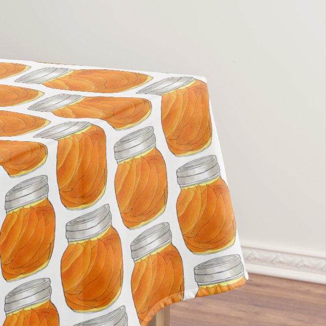 Canned Peach Slices Georgia Peaches Home Canning Tablecloth (In Situ)