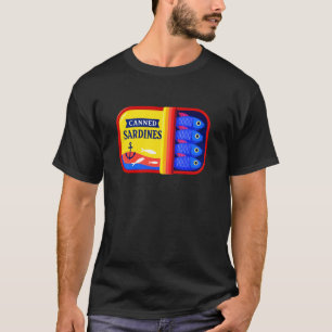 Canned Sardines Nautical Fish Humour T-Shirt