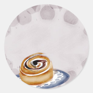 cannelle bun boulanger pâtisserie étiquettes cadea