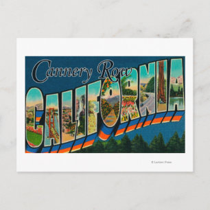 Cannery Row, California - Large Letter Scenes Postcard