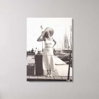 Cannes 1930s canvas print