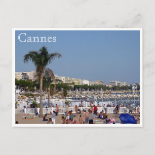 cannes coast postcard