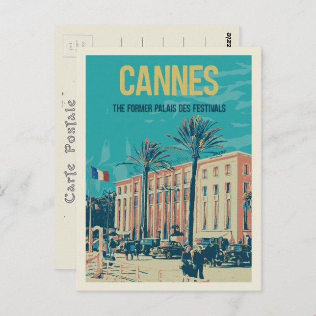Cannes Cote d'Azur France, Palais des Festivals Postcard (Front/Back)